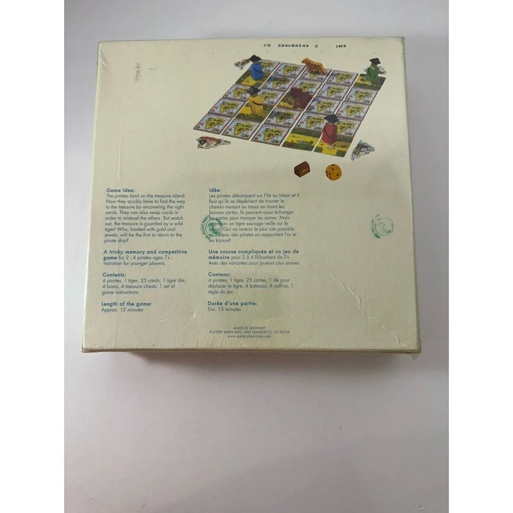 HABA Treasure Hunt Pottery Barn Kids Family Game Brand New in Sealed Box Vintage